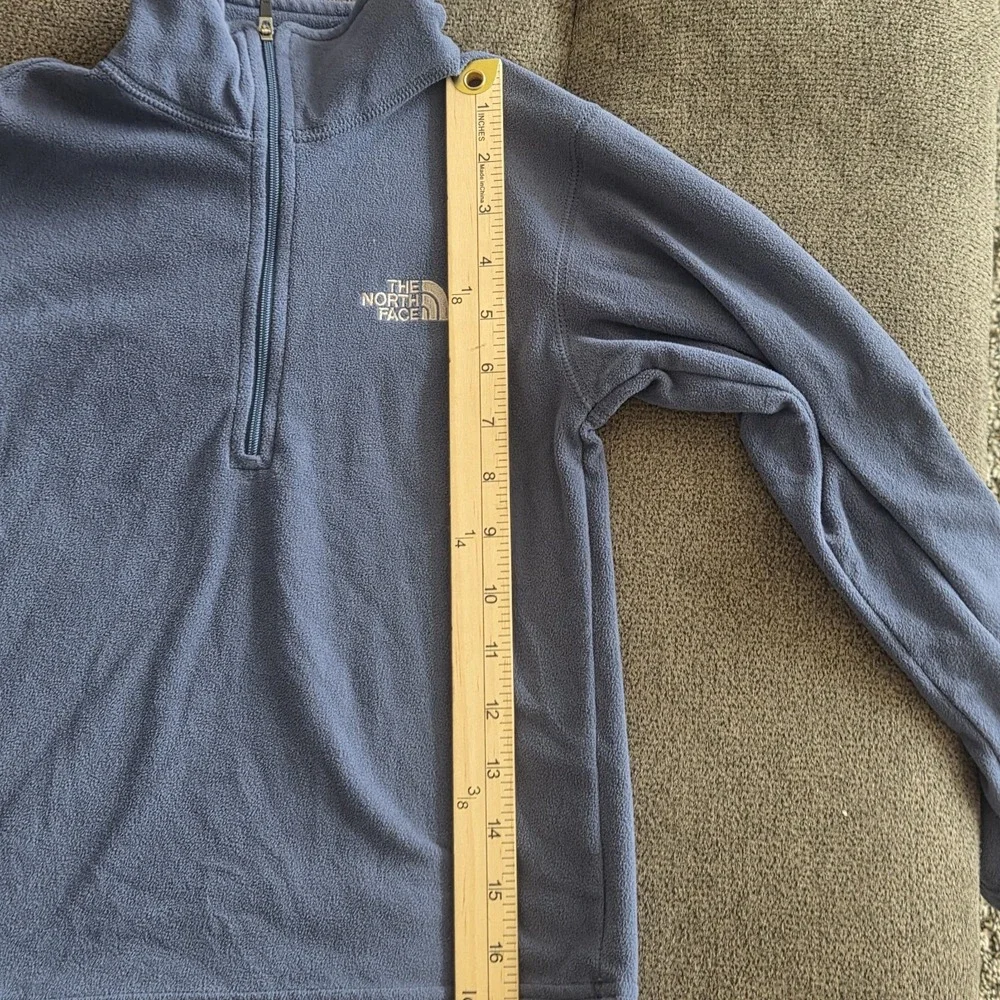 THE NORTH FACE Big Kid's Glacier 1/4 Zip Fleece Pullover Boys XS Blue TKA 100